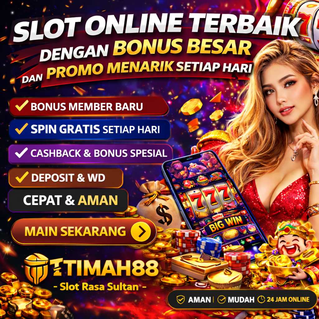 Slot Online Terpercaya dengan Bonus Besar dan Spin Gratis Setiap Hari