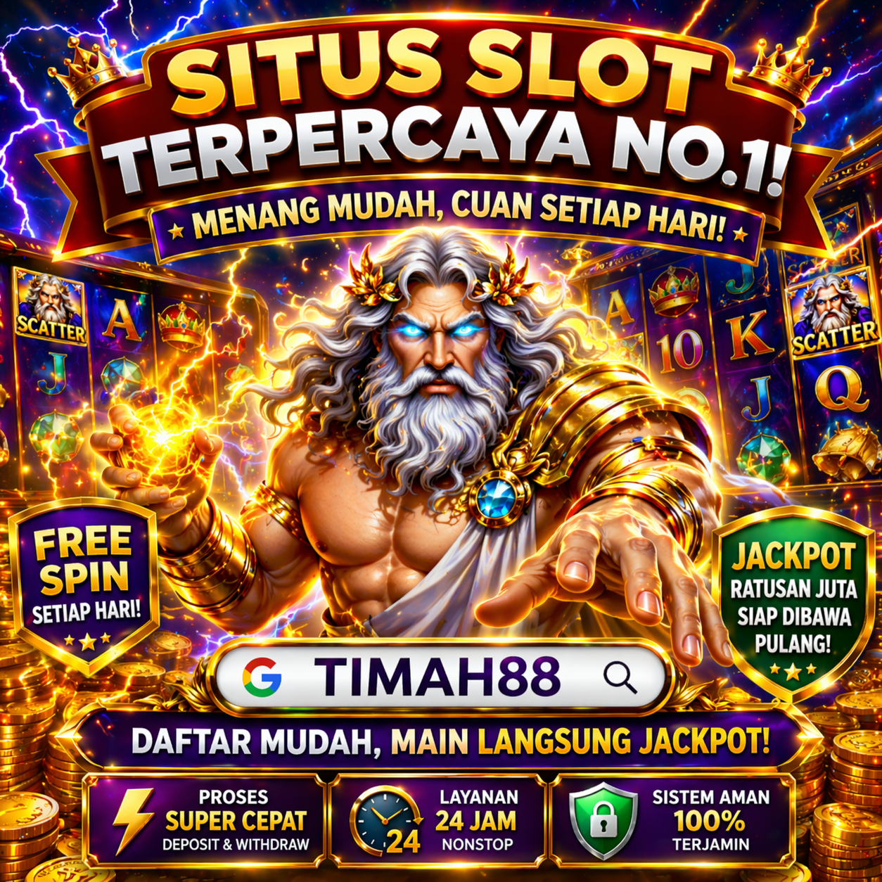 Situs Slot Terpercaya No.1: Menang Mudah Setiap Hari