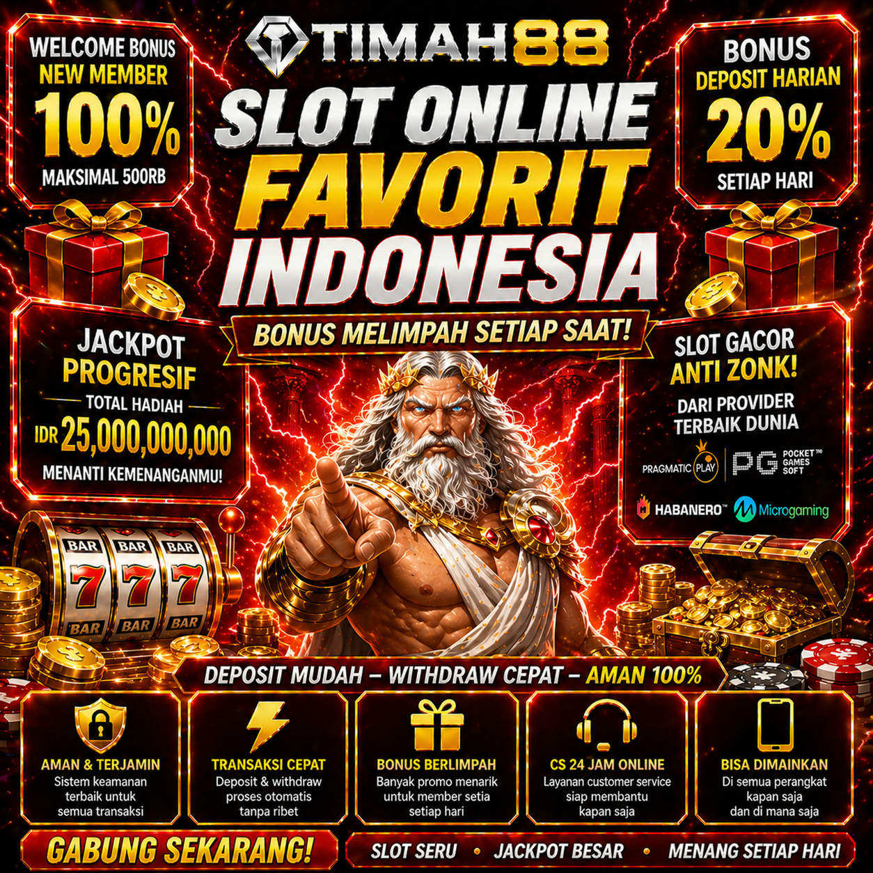 Situs Slot Favorit Indonesia dengan Bonus Melimpah Setiap Saat