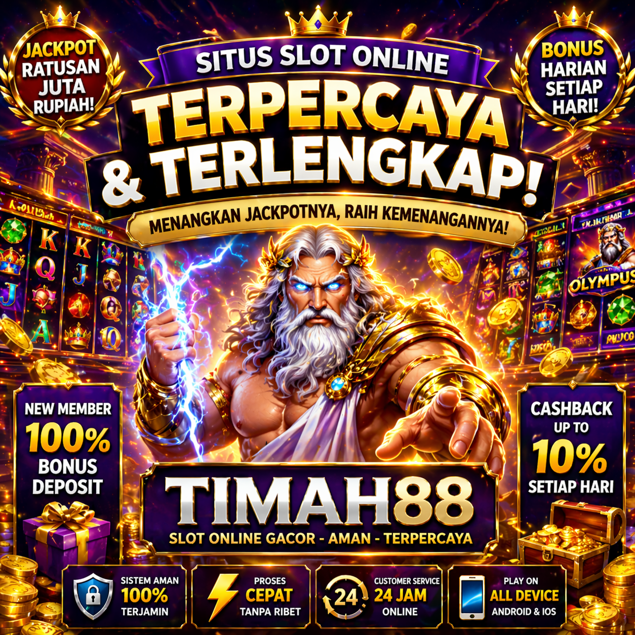 Situs Slot Online Resmi dengan Jackpot Besar di TIMAH88