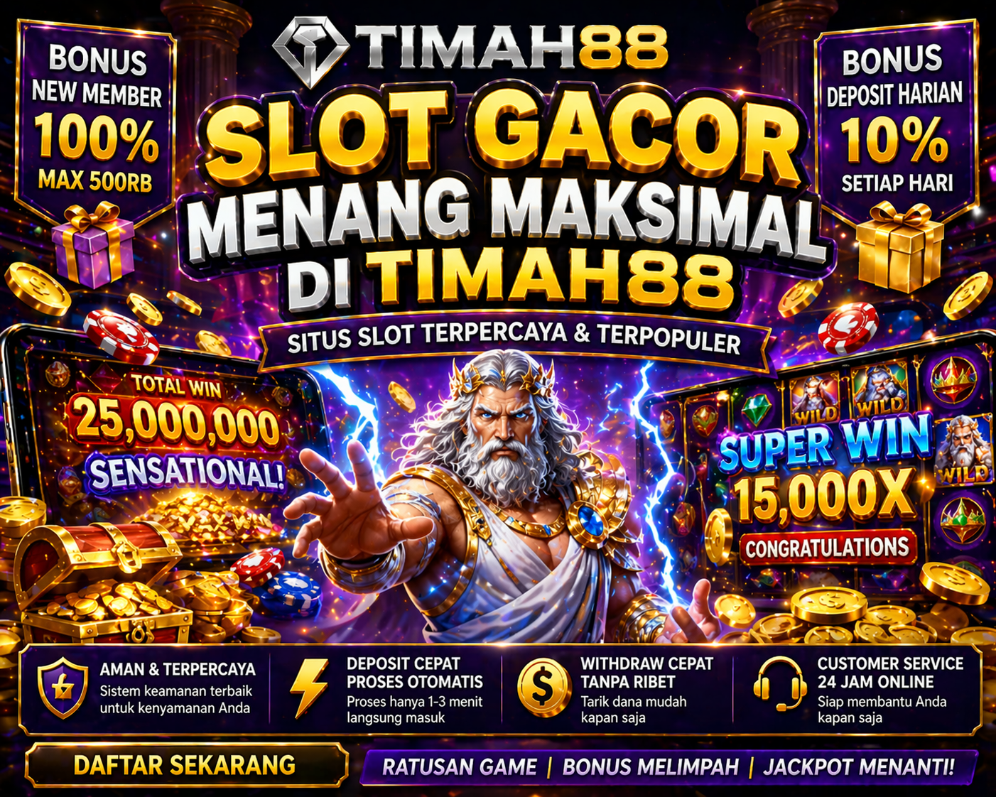 Slot Gacor Menang Maksimal di TIMAH88