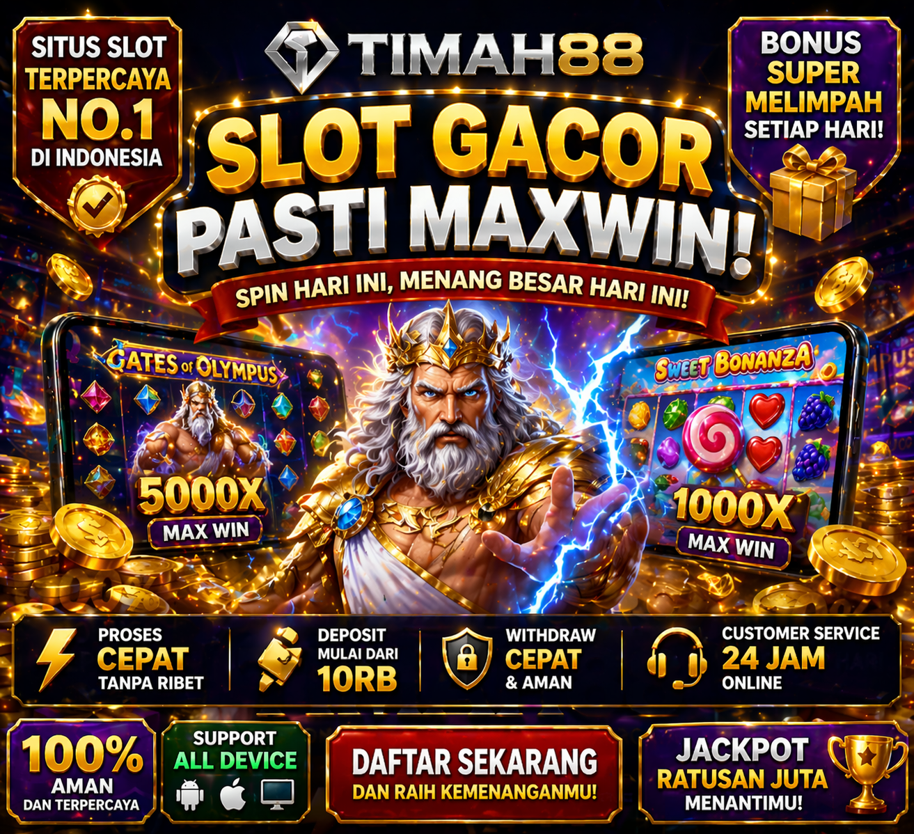 Slot Gacor Pasti Maxwin di TIMAH88, Tempat Main Favorit 2026