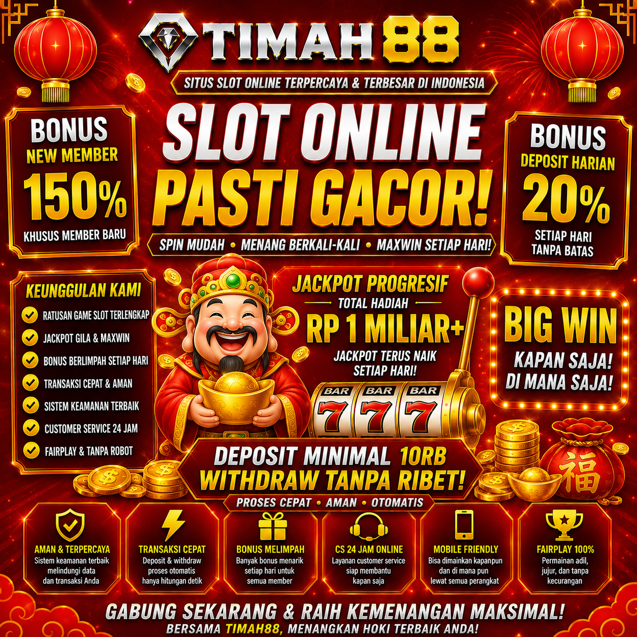 Slot Online Modern dengan Permainan Seru dan Bonus Melimpah
