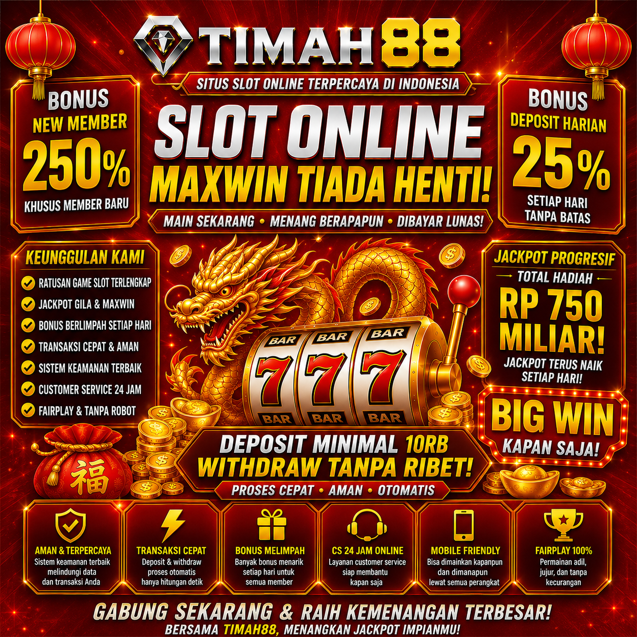 Slot Online Gacor dengan Bonus Besar dan Peluang Maxwin