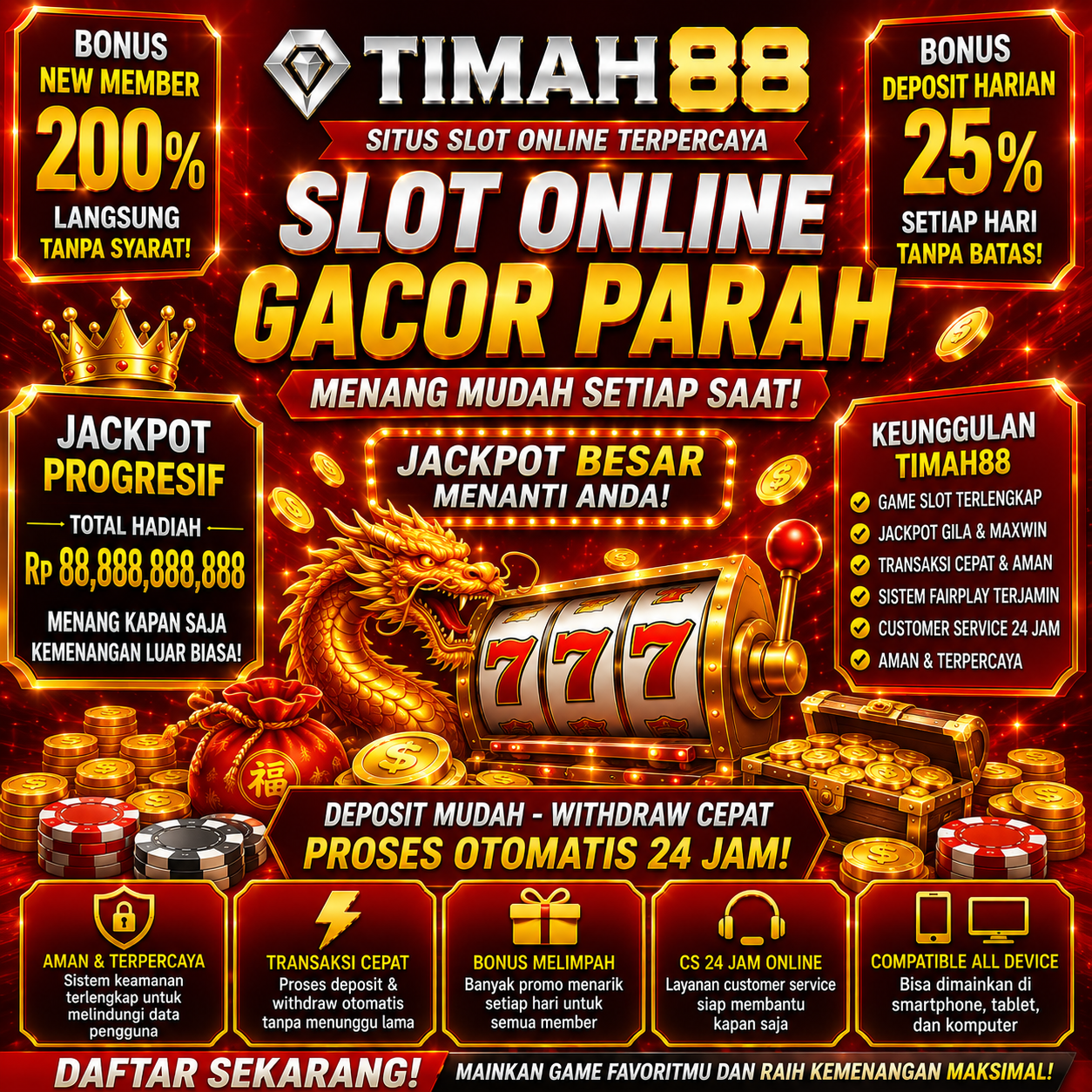 Slot Online Gacor dengan Bonus Besar dan Peluang Menang Maksimal