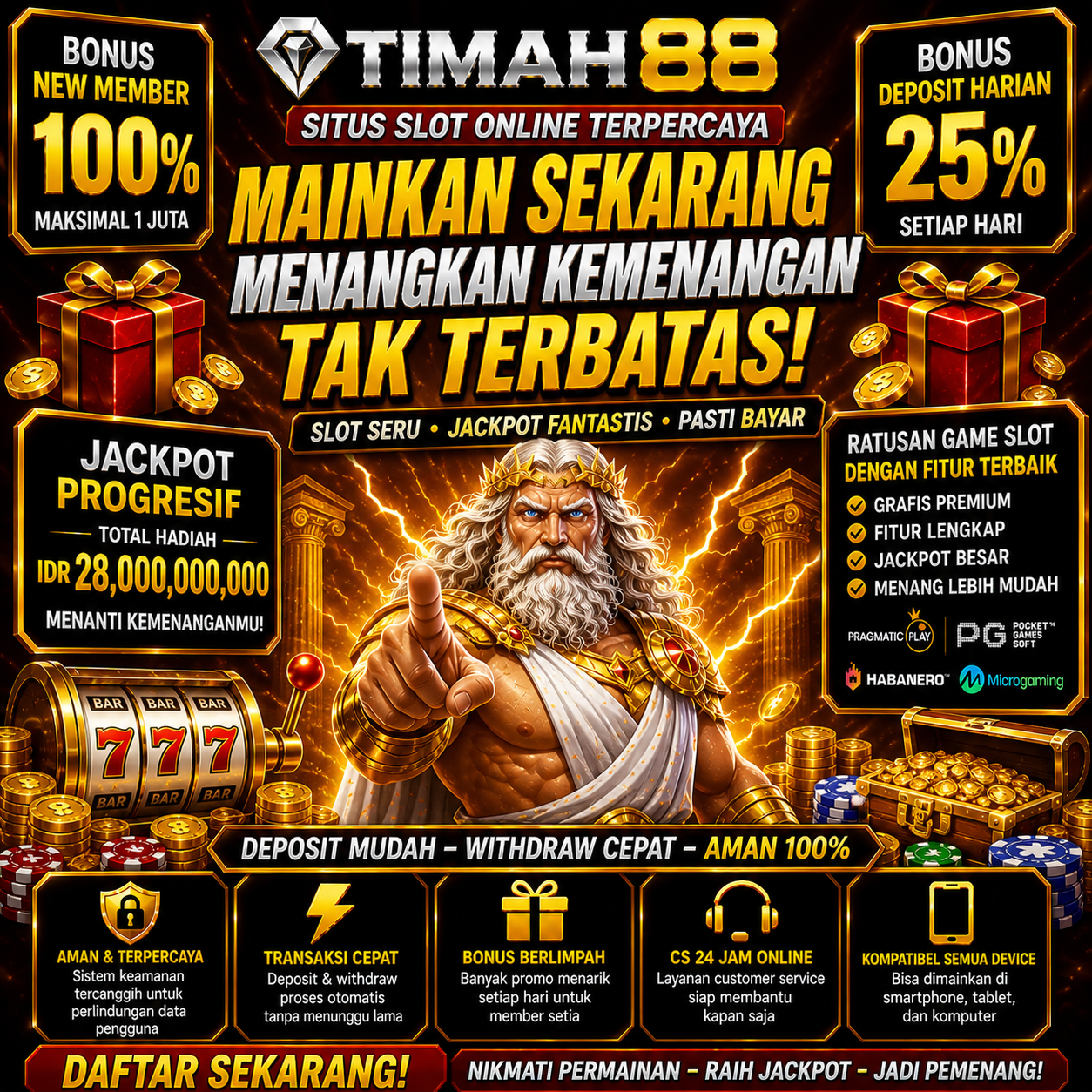 Situs Slot Online Terpercaya dengan Peluang Menang Besar