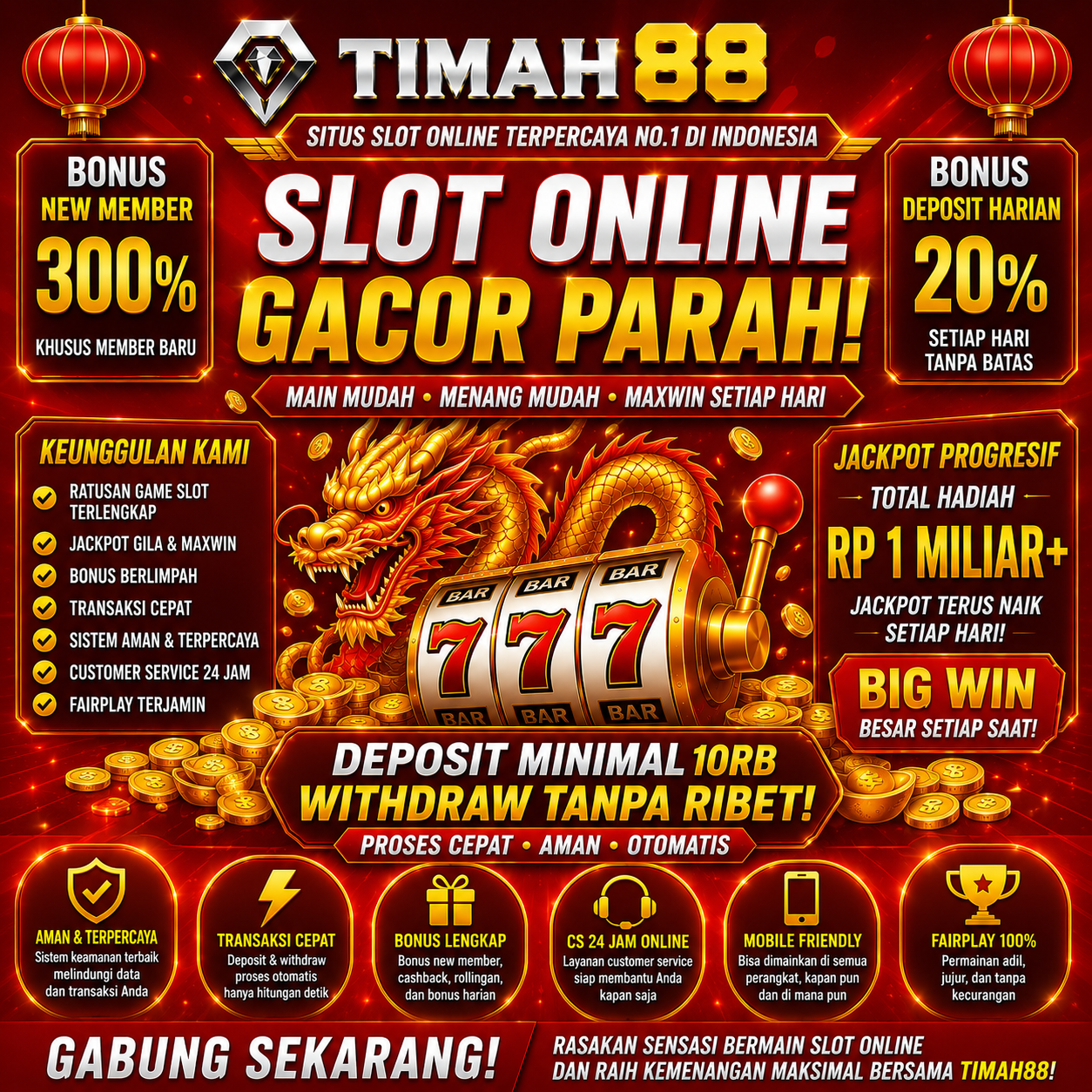 Slot Online Gacor Bonus Besar dan Peluang Jackpot Fantastis