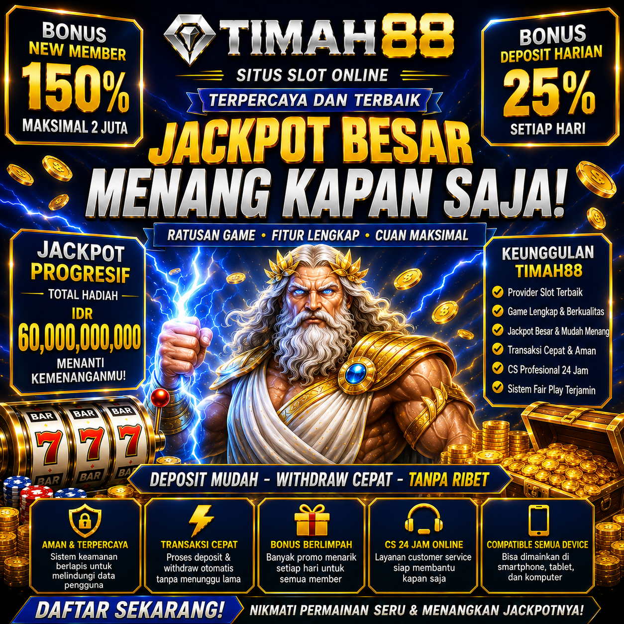 Slot Online Terpercaya dengan Bonus Besar dan Jackpot Fantastis