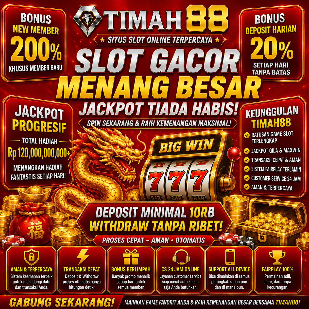 Slot Online Gacor dengan Bonus Besar dan Peluang Jackpot Fantastis
