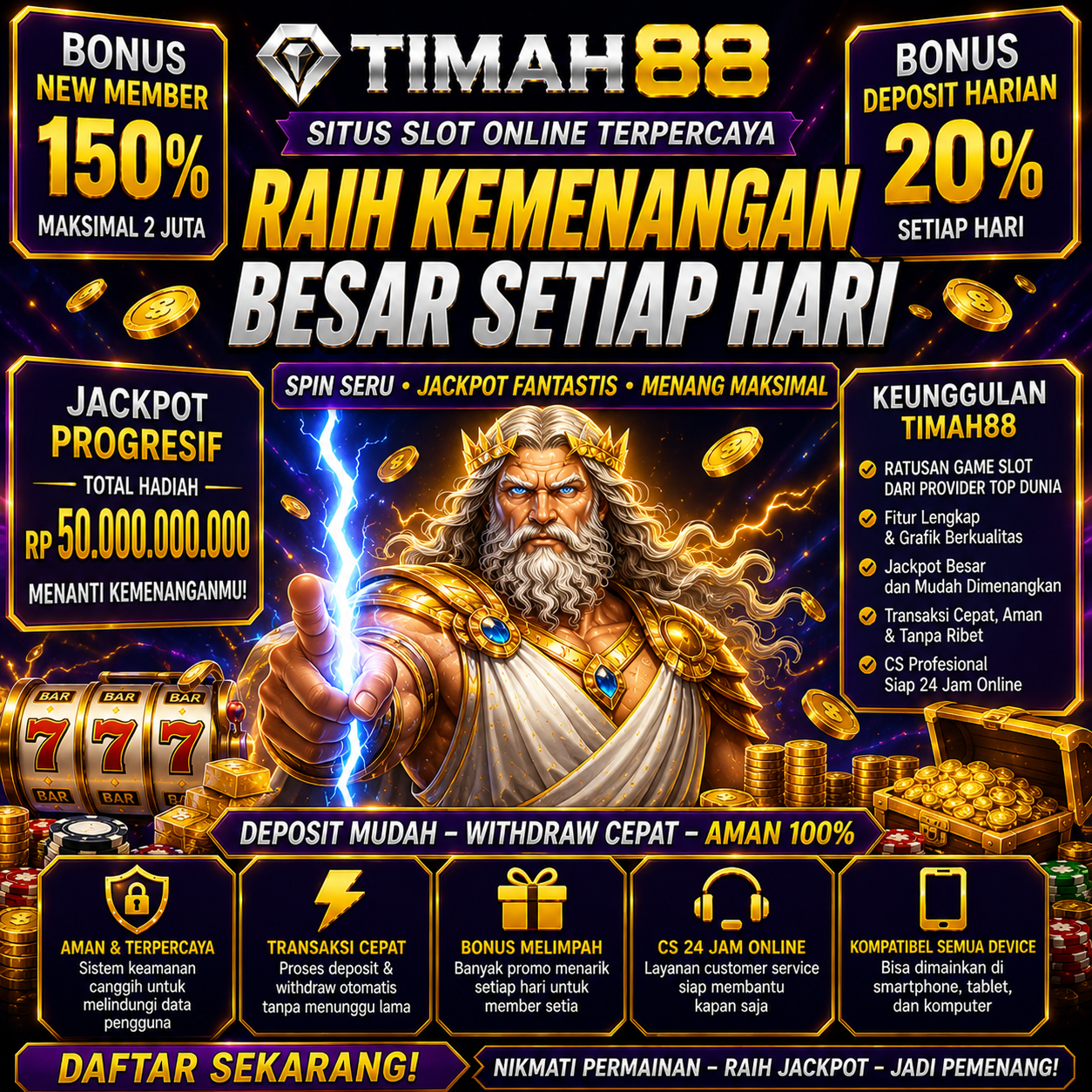 Slot Online Terpercaya dengan Bonus Besar dan Game Lengkap