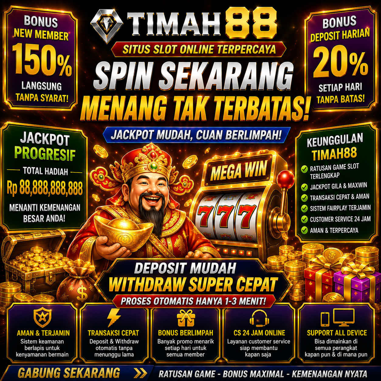Slot Online Terpercaya dengan Bonus Melimpah dan Jackpot Fantastis